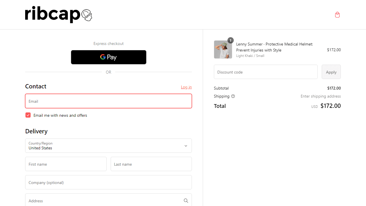 How to apply Ribcap coupon code